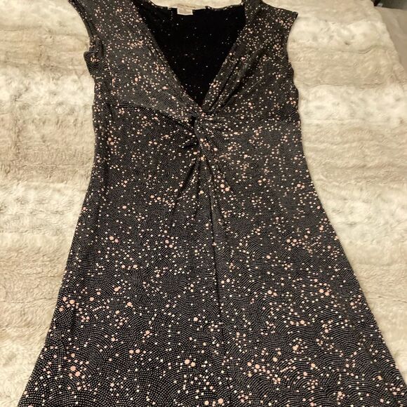 : : VINTAGE FREE PEOPLE Low Cut Polka Dot Cap Sleeve / Sleeveless Dress : : - Picture 2 of 16